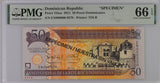 Dominican Republic 50 Pesos 2011 P 183as SPECIMEN Gem UNC PMG 66 EPQ