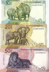 South Africa SET 3 UNC 10 20 50 Rand 2023 P 148 149 150 New Family Design