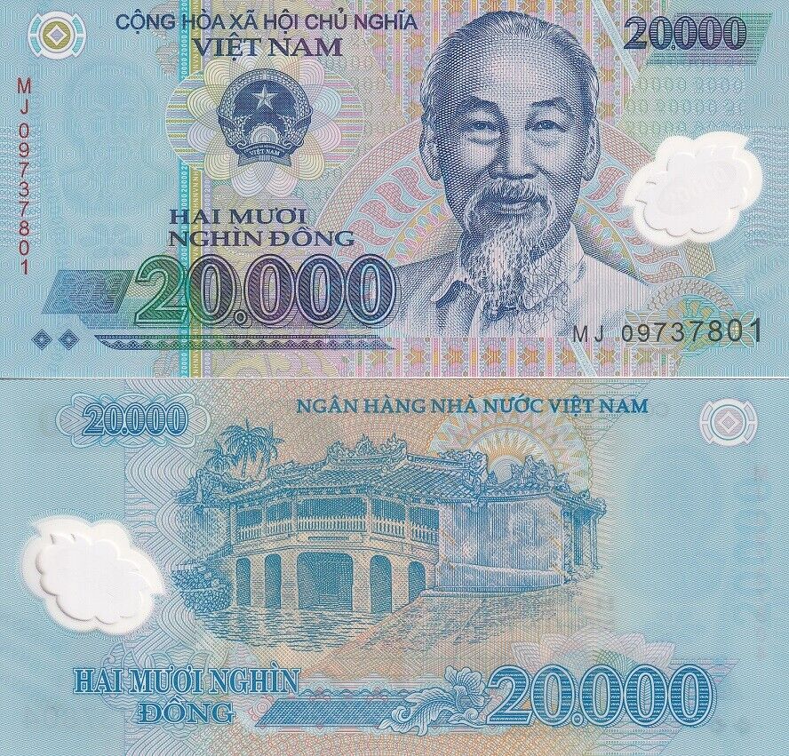 Vietnam 20000 Dong 2009 Polymer P 120 d UNC