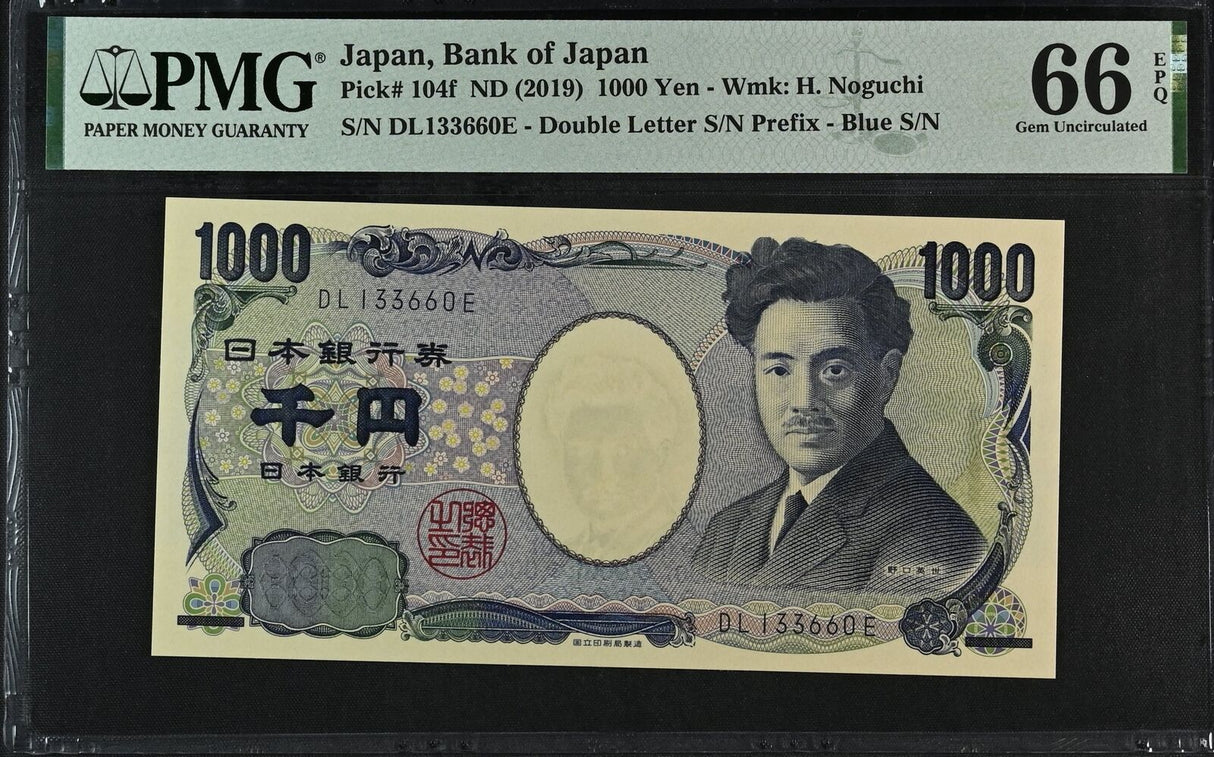 Japan 1000 Yen ND 2019 P 104 f Gem UNC PMG 66 EPQ