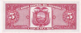 Ecuador 5 Sucres 1970 P 100 d UNC