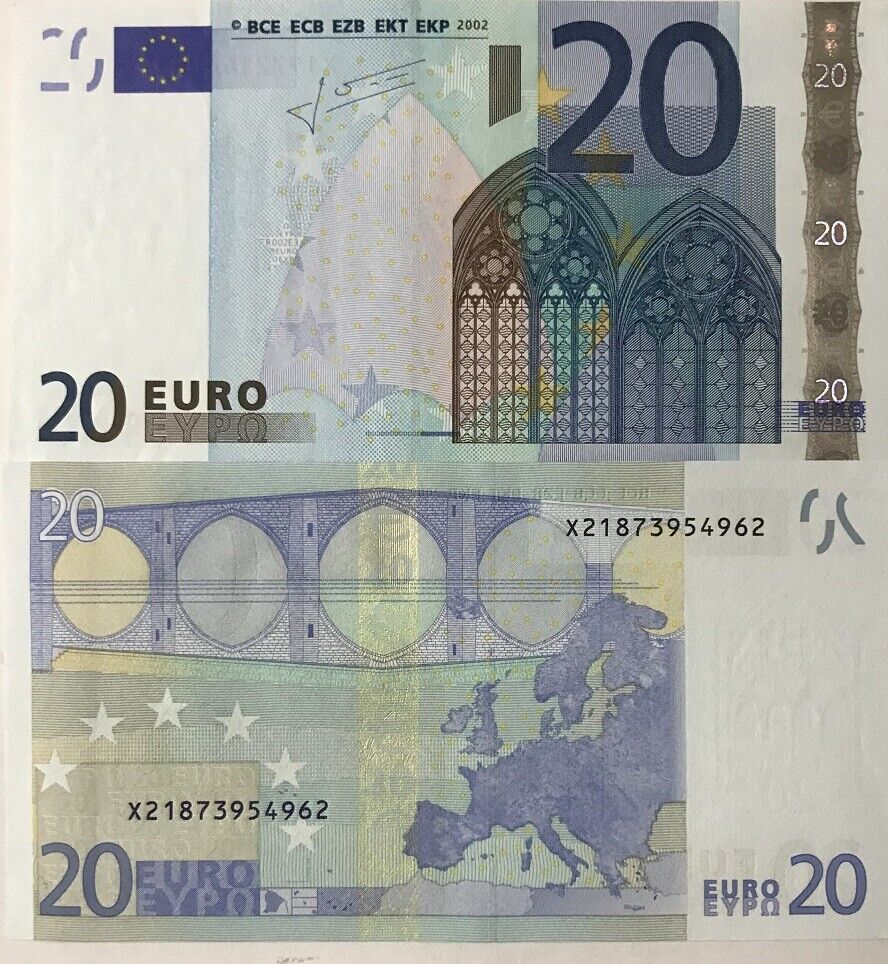 Euro 20 Euro 2002 Germany P 10 x UNC
