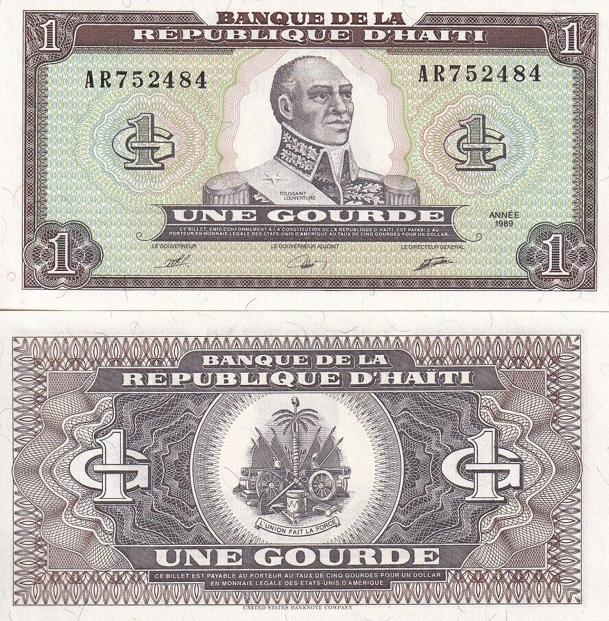 Haiti 1 Gourde 1989 P 253 a UNC