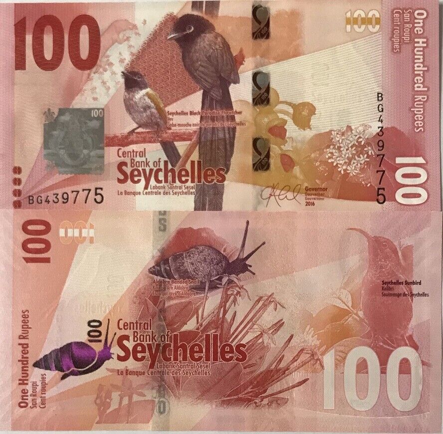 Seychelles 100 Rupees 2016 P 50 UNC