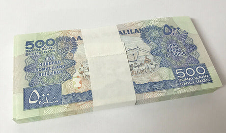 Somaliland 500 Shillings 2011 P 6 UNC Lot 25 Pcs 1/4 Bundle