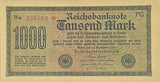 Germany 1000 Mark 1922 P 76 d Aunc
