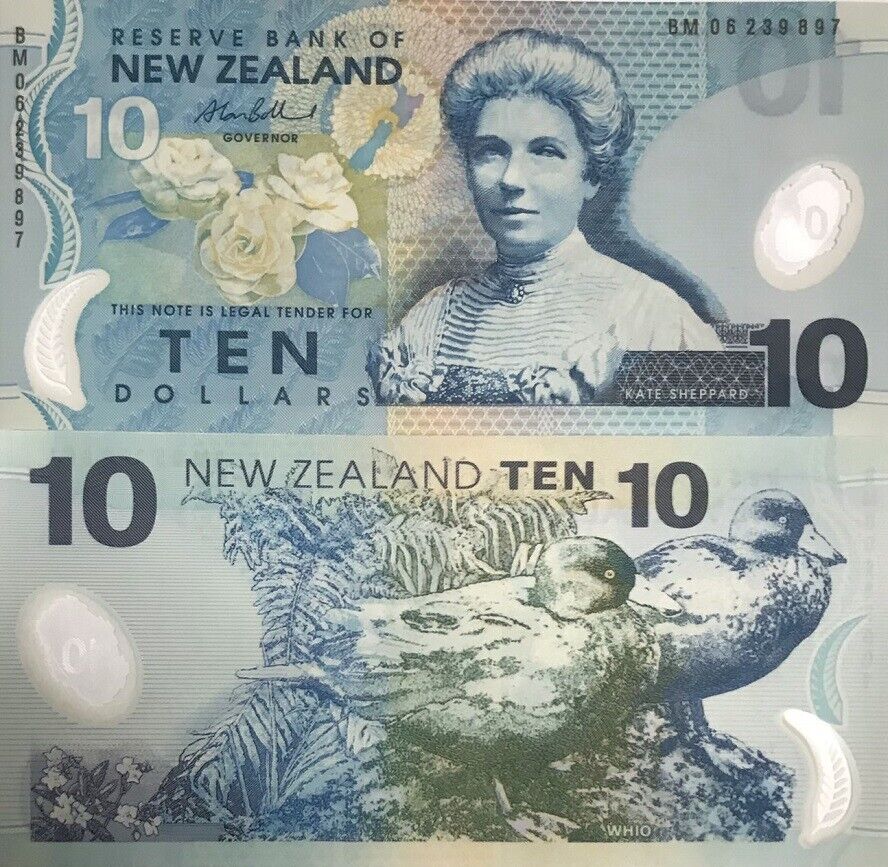 New Zealand 10 Dollars 2006 Polymer P 186 b UNC
