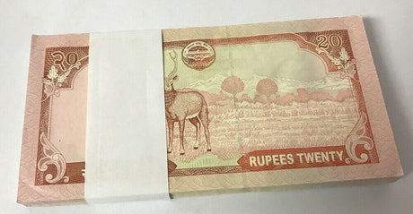 NEPAL 20 RUPEES 2010 P 62 SIGN 19 UNC LOT 100 PCS 1 BUNDLE