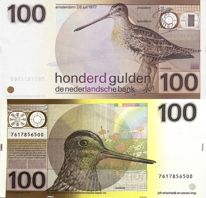 Netherlands 100 Gulden 1997 P 97 UNC
