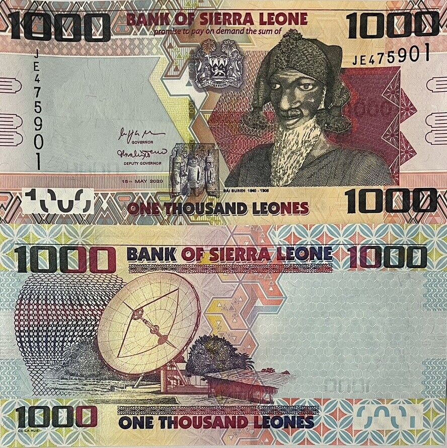 Sierra Leone 1000 Leones 2020 P 30 UNC