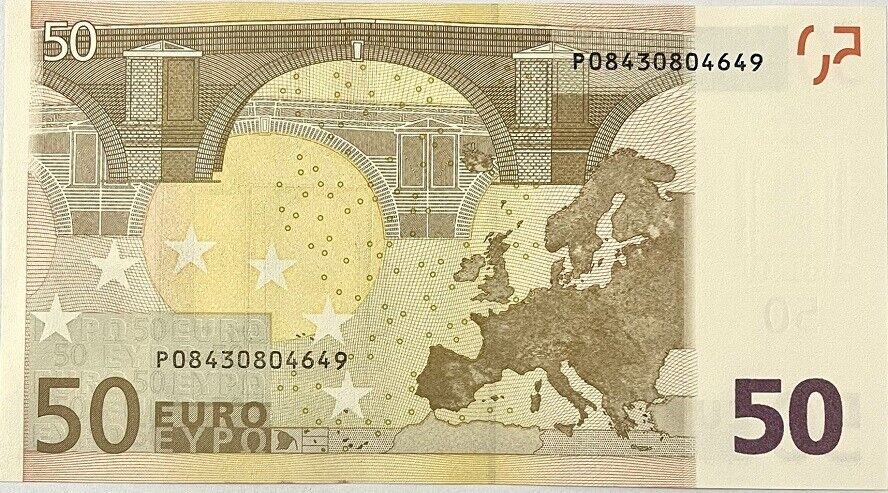 Euro 50 Euro Germany 2002 P 4 p AUnc