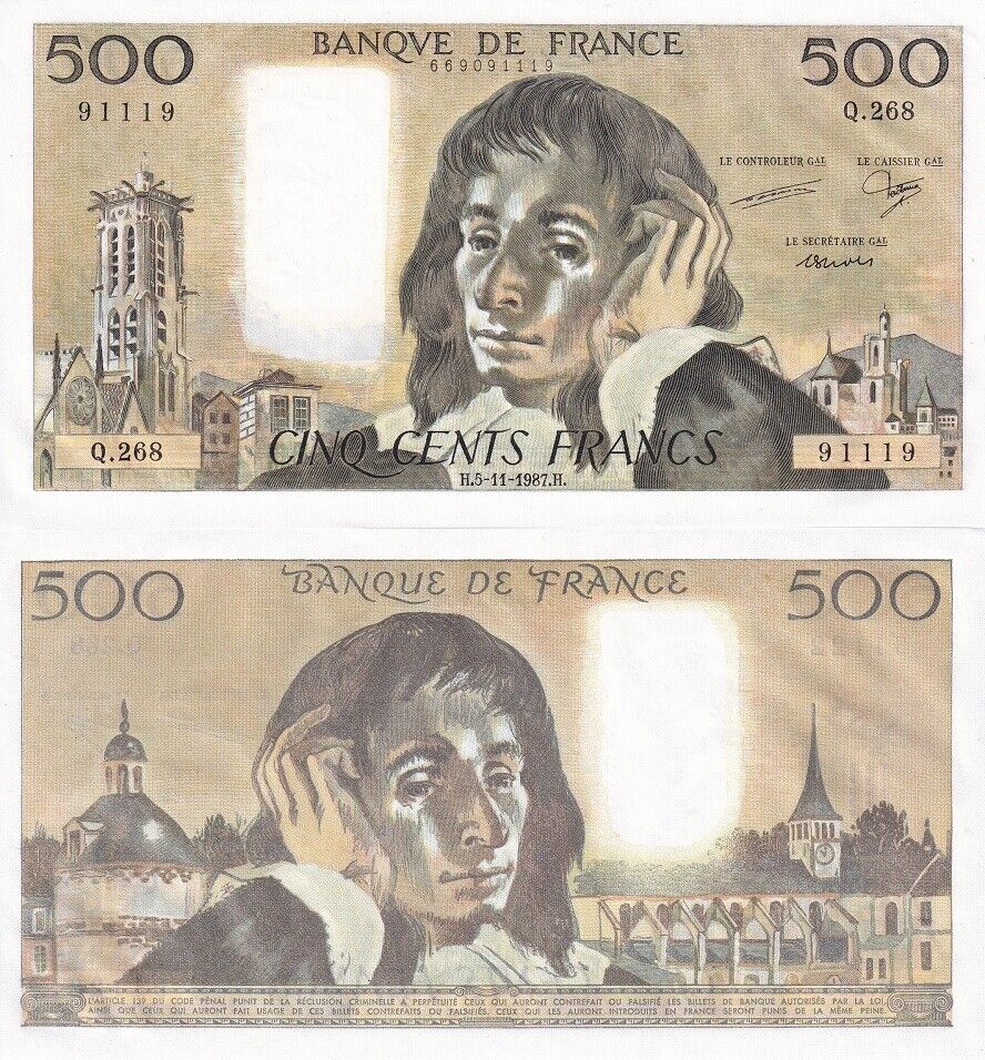 France 100 Francs 5-11-1987 P 156 f AU-UNC
