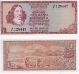South Africa 1 Rand ND 1973-1975 P 116 a UNC