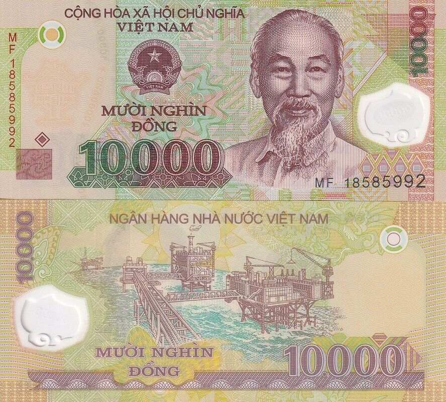 Vietnam 10000 Dong Mixed Year P 119 k UNC