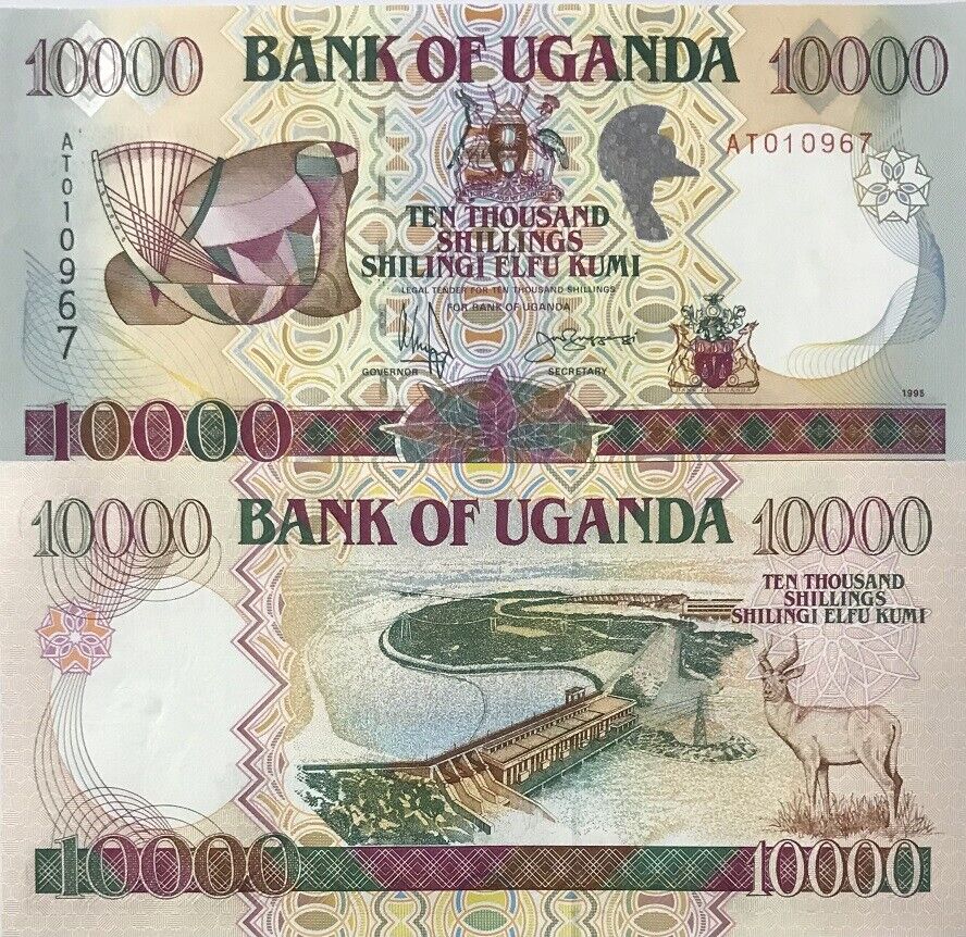 Uganda 10000 Shillings 1995 P 38 a UNC