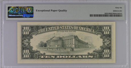 United States 10 Dollars USA 1990 P 486 B New York GEM UNC PMG 66 EPQ