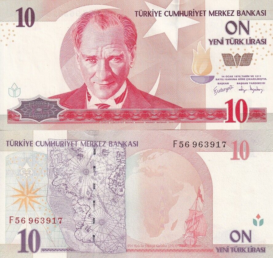 Turkey 10000000 Lira 2005 P 218 UNC