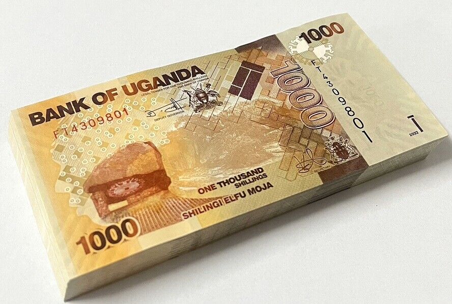 Uganda 1000 Shillings 2022 P 49 New Sign UNC LOT 50 PCS
