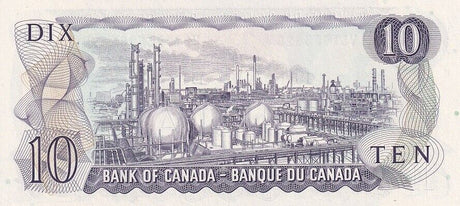 Canada 10 Dollars 1971 Sign Lawson Bouey P 88 c UNC