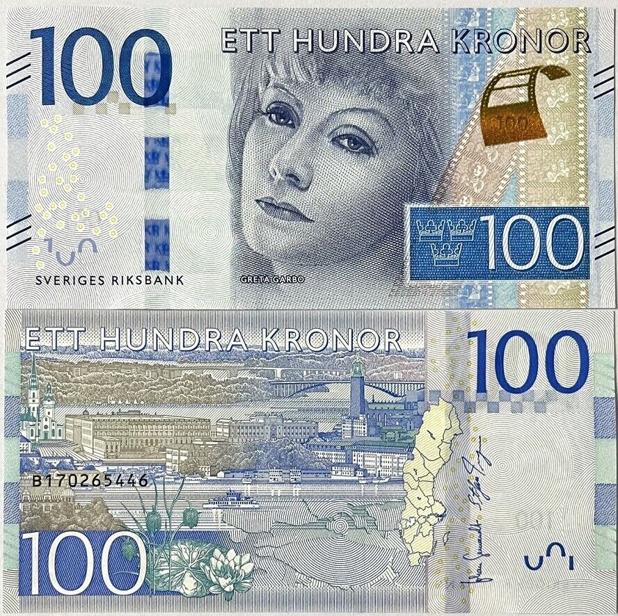 Sweden 100 Kronor ND 2016 P 71 UNC