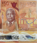 Barbados 50 Dollars ND 2022 POLYMER P NEW AUnc