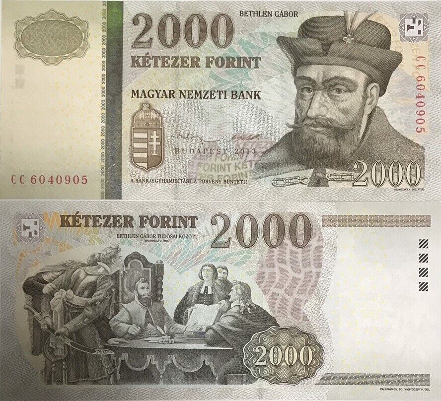 Hungary 2000 Forint 2013 P 198 e UNC