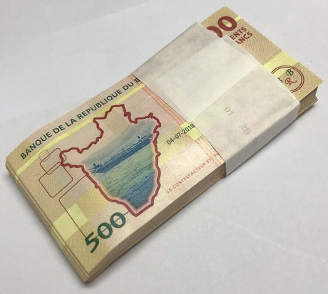 Burundi 500 Francs 2018 P 50 UNC LOT 100 PCS 1 BUNDLE