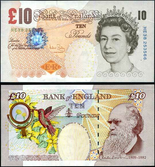 Great Britain 10 Pounds 2000 ND 2004 P 389 c Sign A. Bailey AUnc
