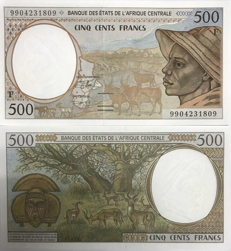Central African States 500 FR 1999 P 301Ff UNC