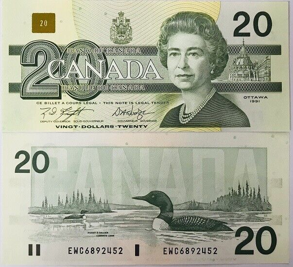 Canada 20 Dollars 1991 P 97 d UNC