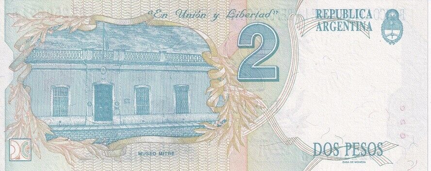 Argentina 2 Pesos ND 1992-1997 P 340 b UNC