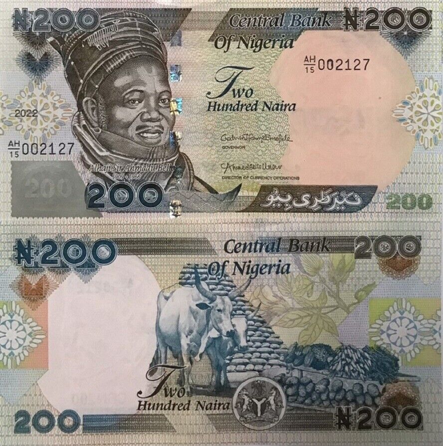 Nigeria 200 Naira 2022 P 29 UNC