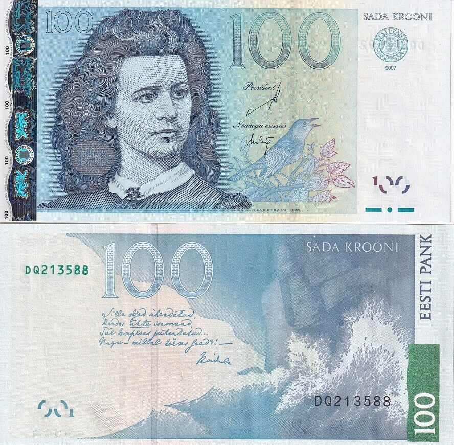 Estonia 100 Krooni 2007 P 88 UNC