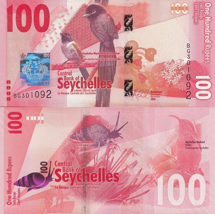 Seychelles 100 Rupees 2016 P 50 XF
