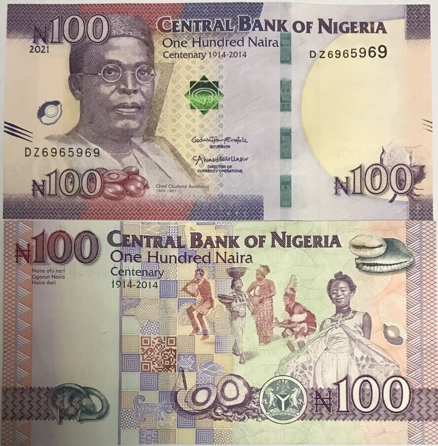 Nigeria 100 Naira 2021 P 41 DZ Replacement UNC