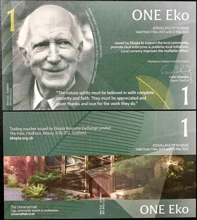 SCOTLAND 1 EKO POUND LOCAL MONEY 2017 ROBERT OGILVIE  CROMBIE UNC