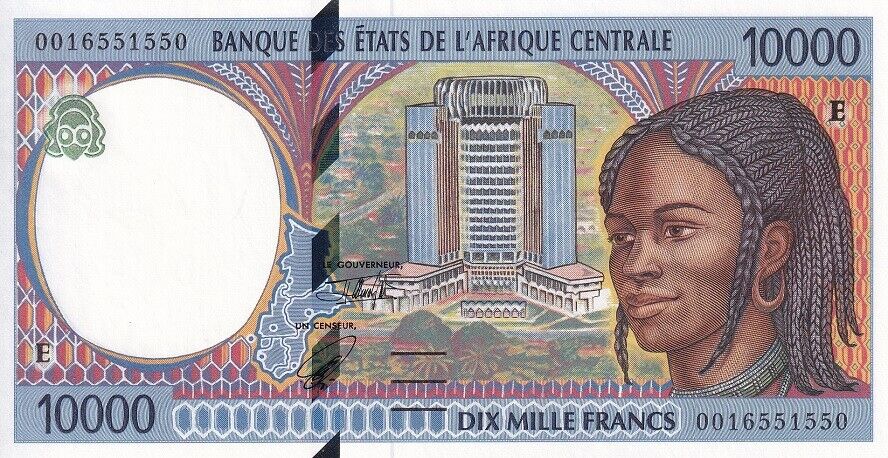 Central African States Cameroon 10000 Francs 2000 P 205Ef UNC