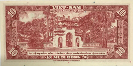 South Vietnam 10 ND 1962 P 5 UNC