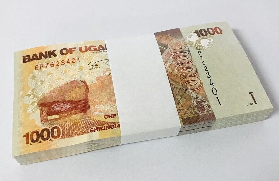 Uganda 1000 Shillings 2021 P 49 UNC LOT 100 PCS