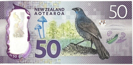 New Zealand 50 Dollars 2018 Polymer P 194 UNC