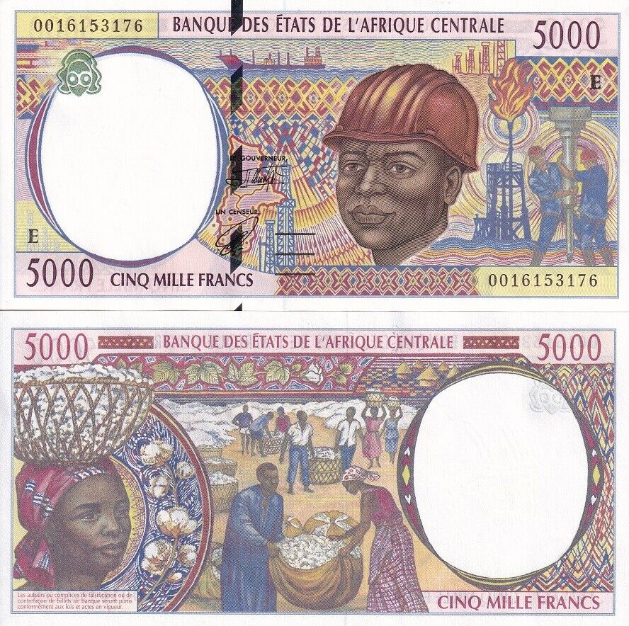 Central African States Cameroon 5000 Fr. 2000 P 204Ef UNC