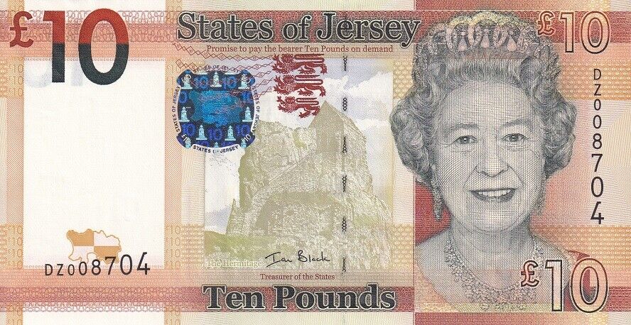 Jersey 10 Pound ND 2010 Sign Ian Black P 34 UNC