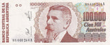 Argentina 100000 Pesos ND 1990 P 336 AUnc