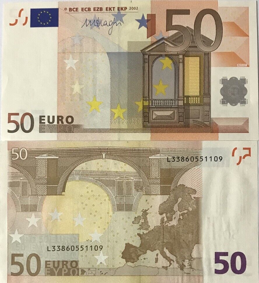 Euro 50 Euro Finland 2002 P 17 l AUnc