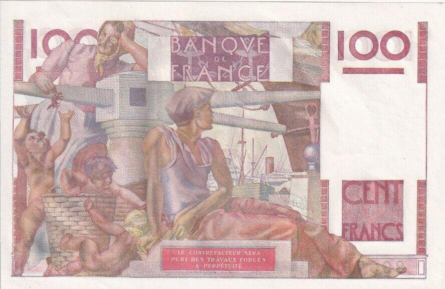 France 100 Francs 1947 P 128 a AUnc