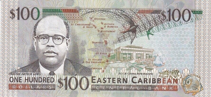East Caribbean 100 Dollars ND 2000 P 41 d UNC
