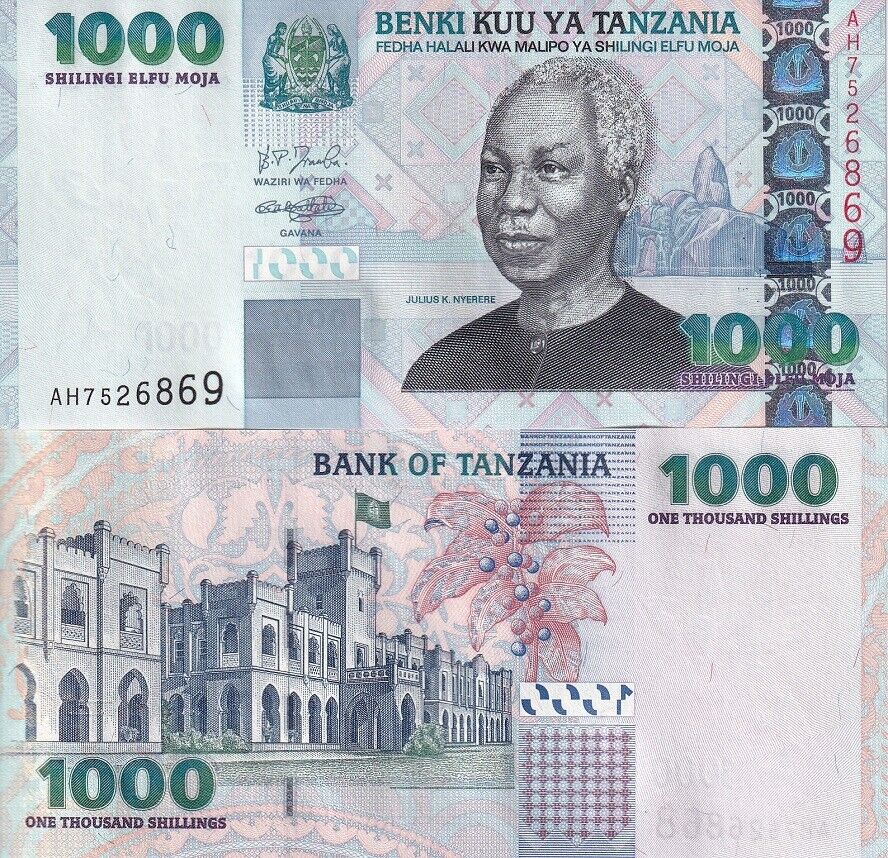 Tanzania 1000 Shilling ND 2003 P 36 a UNC