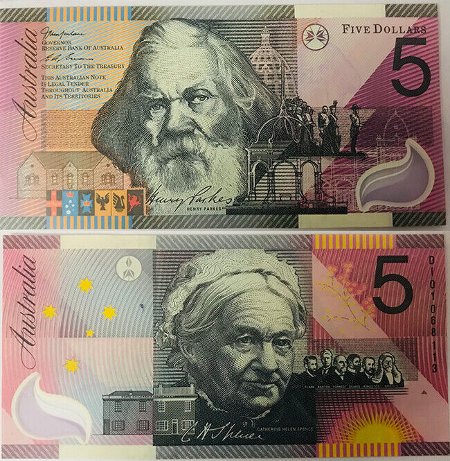 AUSTRALIA 5 DOLLARS ND 2001 Comm. P 56 a AUnc