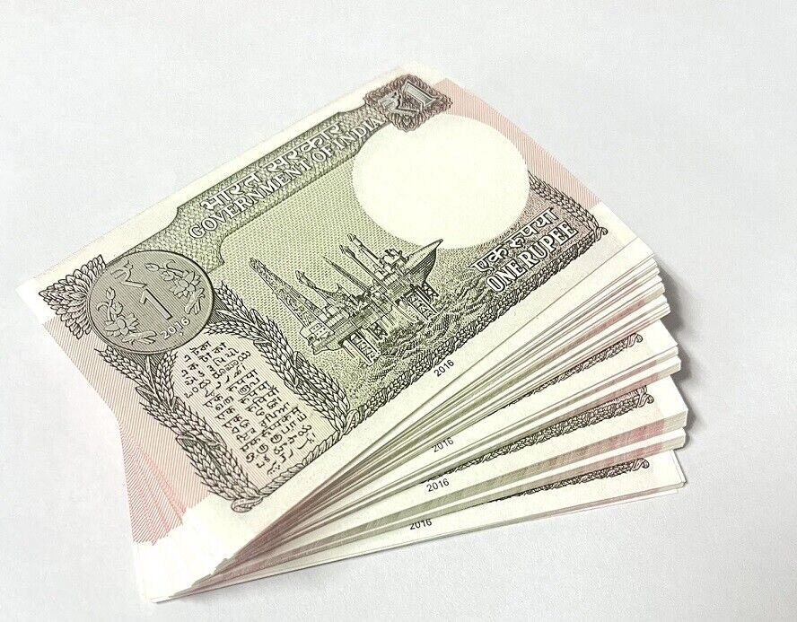 India 1 Rupee 2016 P 117 b UNC LOT 20 PCS
