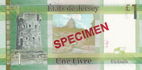 Jersey 1 Pound ND 2010 P 32as Specimen UNC